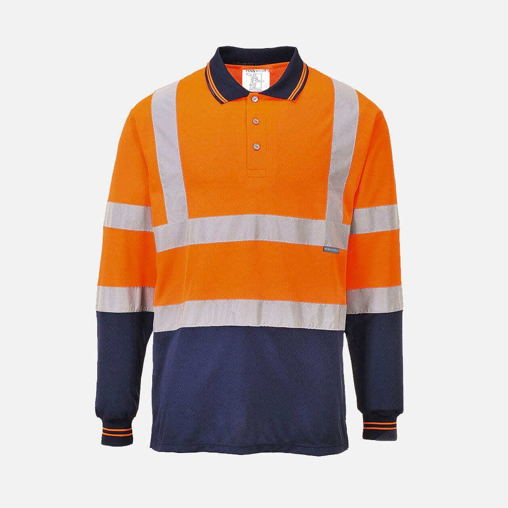 Polo bicolore manches longues Portwest S279