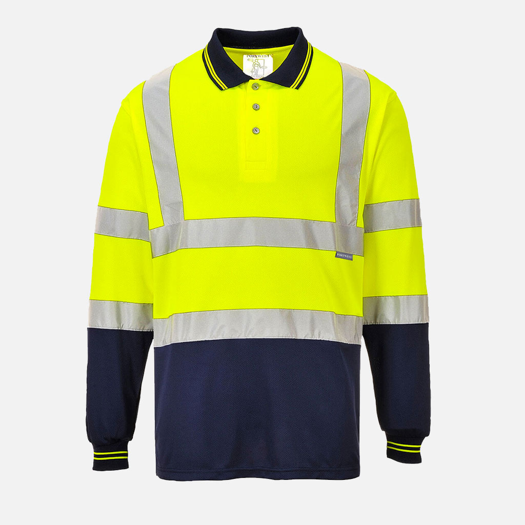 Polo bicolore manches longues Portwest S279 – Image 2