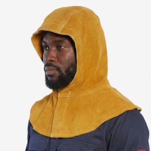 Cagoule de soudeur en cuir